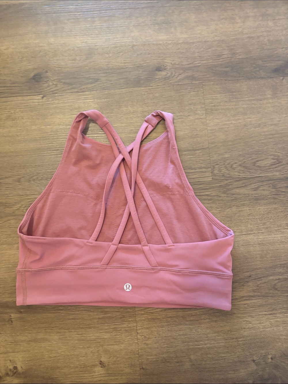 lululemon athletica Rose Pink Crisscross Back Sports Bra